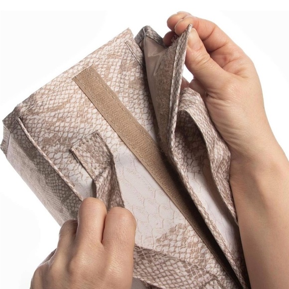 Joy Mangano Python Large Better Beauty Case 4 Storage Accessories Case Organizer - Picture 6 of 9